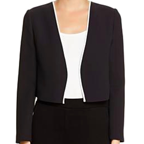 Hugo Boss Jivanna Open- Front Cropped Jacket - Picture 1 of 12